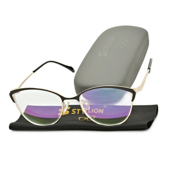 Plusy +3.50 damskie okulary do czytania korekcyjne z antyrefleksem ST317BR